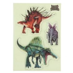 Dino World ASST | Gelové samolepky Glibbies , Kentrosaurus, Stegosaurus, Spinosaurus, 3ks