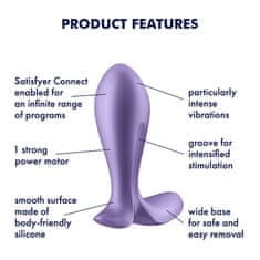Satisfyer Satisfyer Intensity Plug (Purple), vibrační anální kolík