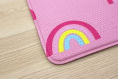Dětský pěnový koberec Pink rainbows – na ven i na doma 100x140