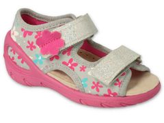 Befado dívčí sandálky SUNNY 065X175 kytičky, velikost 27