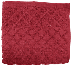 eoshop Dětský ručník Káro 40x60 cm jednobarevný Barva: červená (23)