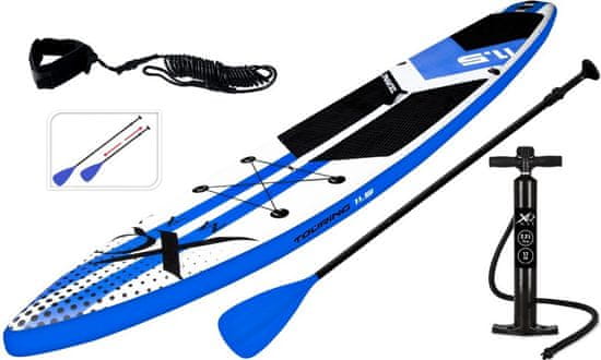XQMAX Paddleboard pádlovací prkno 350 cm s kompletním příslušenstvím, modrá