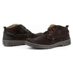 Pánské semišové ležérní boty 234GT brown velikost 45
