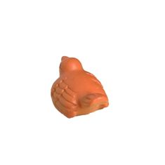 HABARRI Oranžová figurka ptáčka