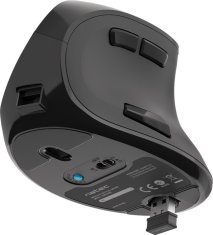 Natec Natec optická vertikální myš EUPHONIE/2400 DPI/Kancelářská/Optická/Pro praváky/Bezdrátová USB/Černá