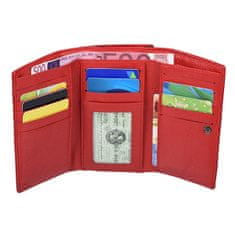 Lorenti Kožená dámská peněženka Aurora, červená