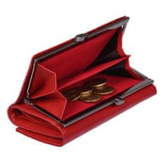 Lorenti Kožená dámská peněženka Aurora, červená