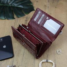Gregorio Extravagantní dámská kožená peněženka Lucio, červená
