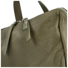 Delami Vera Pelle Luxusní dámský kožený batůžek Reina, zelená