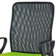 Autronic Kancelářská židle, látka MESH zelená / černá, plyn.píst KA-B047 GRN