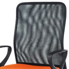 Autronic Kancelářská židle, látka MESH oranžová / černá, plyn.píst KA-B047 ORA