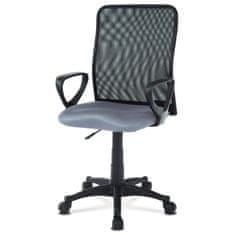 Autronic Kancelářská židle, látka MESH šedá / černá, plyn.píst KA-B047 GREY