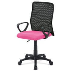 Autronic Kancelářská židle, látka MESH růžová / černá, plyn.píst KA-B047 PINK