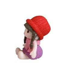 HABARRI Figurka Dívka sedící v červené čepici