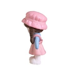 HABARRI Figurka Panenka Holčička v růžových šatech s copánky