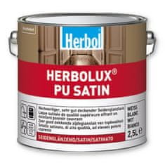 Herbol Herbolux PU Satin 0,75 l - bílý, polomatný, syntetický email na dřevo i kov