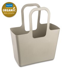 Koziol TASCHE XL plážová taška, zásobník, stojan na časopisy a noviny a na hračky Písková Organic KOZIOL