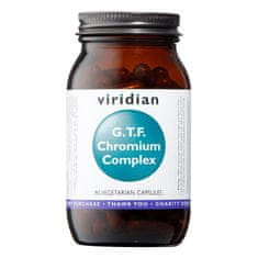 VIRIDIAN nutrition G.T.F. Chromium Complex (Komplex zinku, ALA a chromu), 90 kapslí