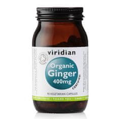 VIRIDIAN nutrition Ginger Organic (Zázvor), 400 mg, 90 kapslí