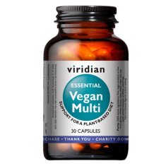 VIRIDIAN nutrition Vegan Multi (Multivitamin pro vegany), 30 kapslí