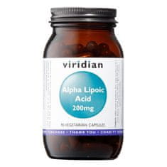 VIRIDIAN nutrition Alpha Lipoic Acid (Kyselina alfa lipoová - ALA), 200 mg, 90 kapslí