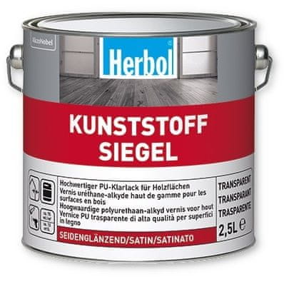 Herbol Herbol Kunststoff-Siegel 0,75 l - bezbarvý, syntetický, polyuretanový lak (lesk, pololesk, mat)