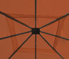 MCW Náhradní kryt pro střešní pergolu pavilonu Cadiz 4x4m ~ terakotově hnědý