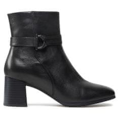 Caprice černé elegantní uzavřené kotníkové boty 41