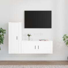 shumee 2dílný set TV skříněk bílý kompozitní dřevo