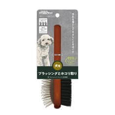 Japan Premium Rozčesávací kartáč a kartáč 2v1 pro lesk srsti psů s funkcí jemného působení na kůži. Velikost S