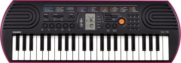 moderní klávesy casio sa78 dětské vestavěné reproduktory super zvuk první hraní na keyboard baterie