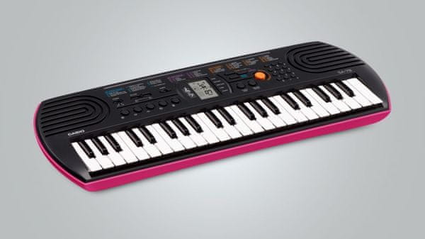 moderní klávesy casio sa78 dětské vestavěné reproduktory super zvuk první hraní na keyboard baterie 