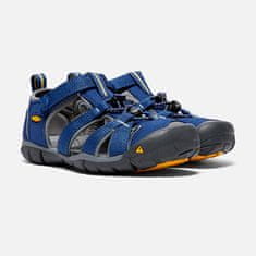 KEEN Dětské sandály SEACAMP 1010096 blue depths/gargoyle (Velikost 35)