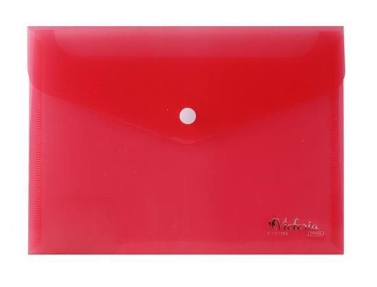 Victoria Spisové desky s drukem, červená, A5, PP