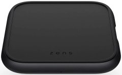 Zens Aluminium Single Wireless Charger with 18W USB PD Black bezdrátová nabíječka