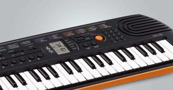  moderní klávesy casio sa76 dětské vestavěné reproduktory super zvuk první hraní na keyboard baterie 
