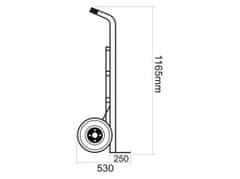 PROTECO 10.40-200-N vozík ruční (rudl) 200kg nafukovací kolo
