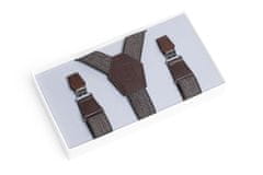 BeWooden Kožené šle Brunn Tweed Suspenders