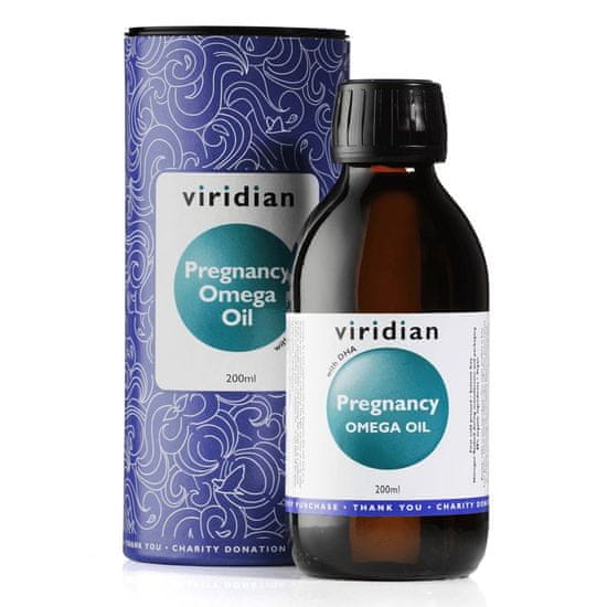 VIRIDIAN nutrition Pregnancy Omega Oil (Směs olejů pro těhotné poskytující omega 3, 6 a 9), 200 ml