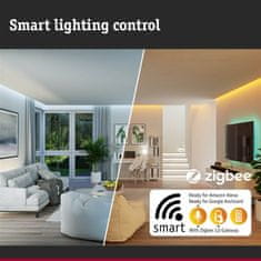Paulmann PAULMANN LED stropní svítidlo Smart Home Zigbee 3.0 Hildor 2700K 230V 25W stmívatelné černá mat/chrom 96776