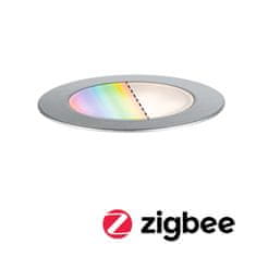 Paulmann PAULMANN Plug a Shine LED zemní svítidlo Smart Home Zigbee Floor RGBW samostatné svítidlo IP67 RGBW 2W ocel 947.51 94751