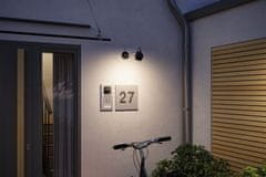 Paulmann PAULMANN LED venkovní nástěnné svítidlo Smart Home Zigbee Kikolo neláká hmyz IP65 90mm CCT 6,2W 230V 80° antracit umělá hmota/hliník 947.72 94772