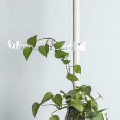 SoBuy SoBuy KLS09-W Teleskopický žebřík na květiny Police na květiny Výškově nastavitelný stojan na rostliny Žebřík na rostliny Výška: 259-314 cm