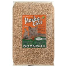 Severno Dřevěné stelivo pro kočky a králíky Norka Cat's 15kg 30l