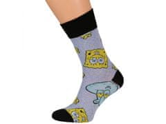 sarcia.eu SpongeBob Barevné pánské ponožky, dlouhé ponožky 5ks, OEKO-TEX 43-46 EU 