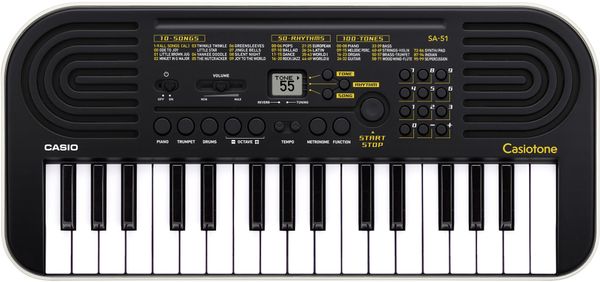 moderní klávesy casio sa51 dětské vestavěné reproduktory super zvuk první hraní na keyboard baterie