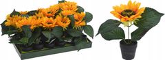 Koopman Umělá rostlina v květináči slunečnice 22 cm