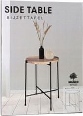 Koopman Konferenční stolek do obývacího pokoje kovový černý 46 cm
