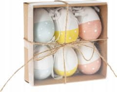 Koopman Velikonoční závěsná vajíčka sada 6 kusů