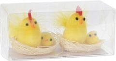 Koopman Velikonoční figurka kuřátka v hnízdě 5 x 5 cm